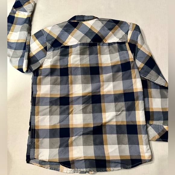 Craft and Flow Big Boy Blue Plaid Long Sleeve Casual Button Down Shirt Medium - Picture 2 of 6